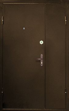 Двустворчатая дверь с порошковым напылением и пластиком-постформинг (PPD-002)