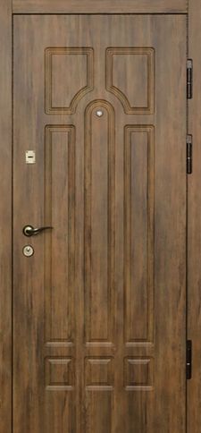 Железная дверь МДФ ПВХ с двух сторон (DM-065)