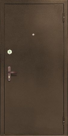 Одностворчатая дверь с порошковым напылением и МДФ ПВХ (DP-006)
