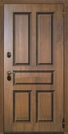 Металлическая дверь МДФ шпон с двух сторон (DM-036)