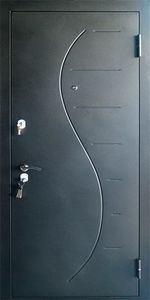 Дверь порошковое напыление и МДФ ПВХ (DP-010)