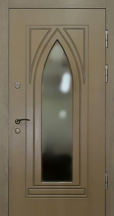 Металлическая дверь со стеклом (KSD-35)