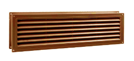 Приточно-вытяжная решетка дверная серии МВ 350/2 коричневая