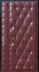 Тамбурные двери с порошком, винилискожей с замком Kale 353 (TD-017)