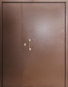 Тамбурная дверь с порошковым напылением с двух сторон, замок Kale 257, ручка-скоба