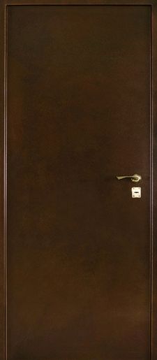 Дверь с отделкой грунт-эмаль с замком САМ