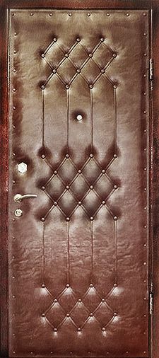Входная дверь с отделкой винилискожей с двух сторон (замок KALE 257) (DV-037)
