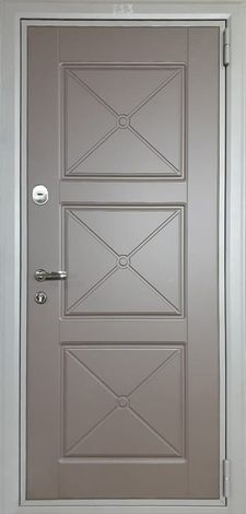 Железная дверь МДФ ПВХ с двух сторон с магнитным уплотнителем (DM-028)