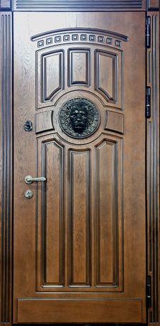 Входная дверь МДФ шпон с двух сторон (DM-032)