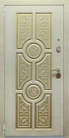 Железная дверь МДФ шпон с двух сторон (DM-034)
