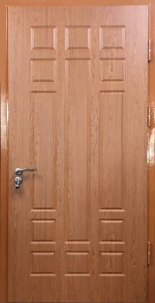 Входная дверь МДФ ПВХ с двух сторон (DM-063)