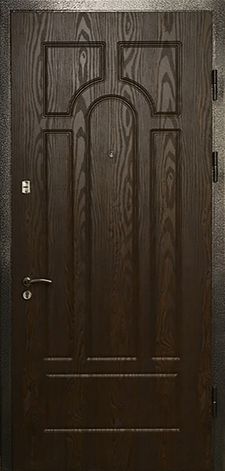 Металлическая дверь МДФ шпон с двух сторон (DM-064)