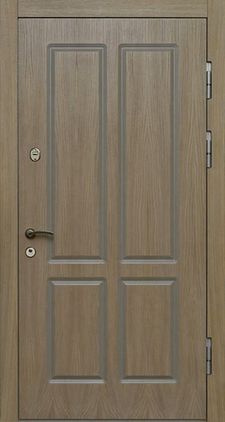 Стальная дверь МДФ шпон с двух сторон (DM-074)