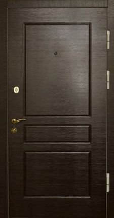Железная дверь МДФ шпон с двух сторон (DM-077)