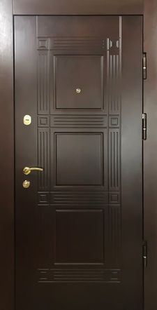 Железная дверь МДФ ПВХ с двух сторон (DM-093)