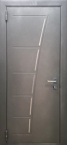 Стальная дверь порошковое напыление и МДФ ПВХ с магнитным уплотнителем (DP-075)