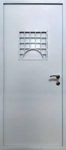 Дверь с люком и решеткой в комнату для выдачи оружия (DP-182)