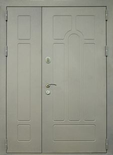 Полуторная дверь порошковое напыление и МДФ ПВХ (DP-183)