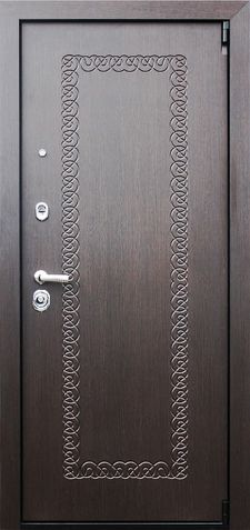 Железная дверь МДФ ПВХ с зеркалом (DM-038)