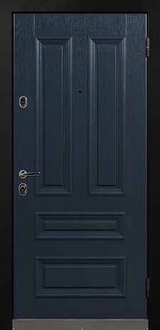 Однопольная железная дверь с филенчатым МДФ (FD-002)
