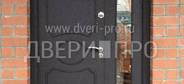 Изготовление входной парадной двери со стеклопакетом для частного дома