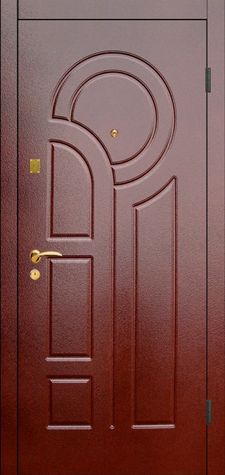 Железная дверь МДФ ПВХ с двух сторон (DM-056)