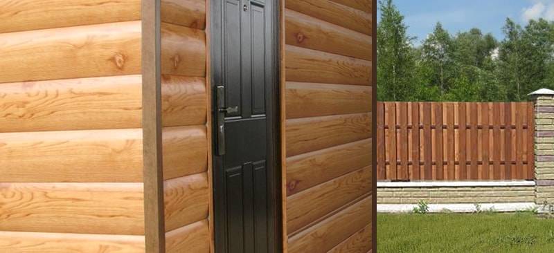 Металлические двери в деревянный дом