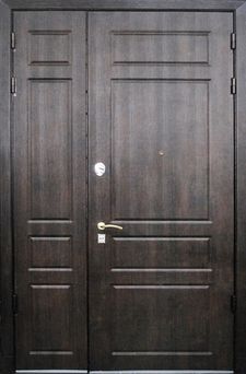 Двустворчатая дверь МДФ шпон
