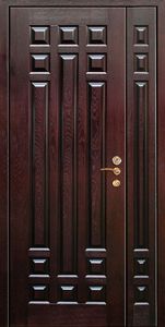 Филенчатая дверь с шумоизоляцией и замком Меттем (FD-026)