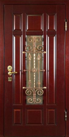 Филенчатая дверь с замком KALE 352R (FD-029)