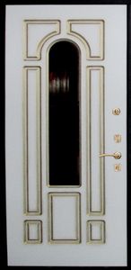 Утепленная филенчатая дверь с замком Cisa 57.685 (FD-031)
