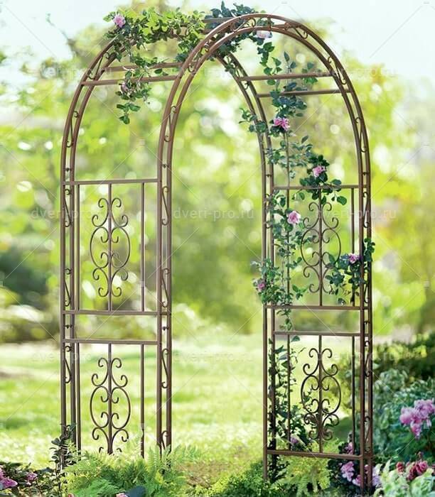 Арки для роз: металлические и деревянные садовые арки, кованые арки в ландшафтном дизайне