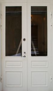 Двупольная дверь со стеклом (KSD-26)