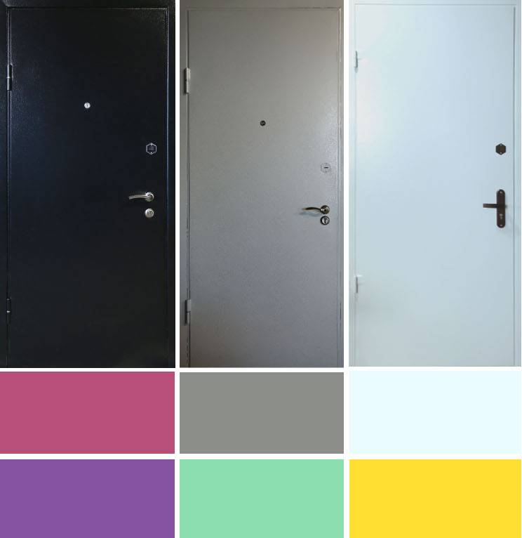 Покраска железной двери