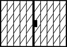 Распашная решетка с двумя створками РС-02