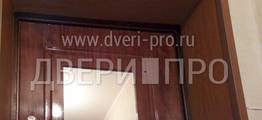 Монтаж железной двери МДФ ПВХ с зеркалом с установкой откосов