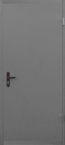 Однопольная временная дверь с окраской грунт-эмаль (VMD-002)